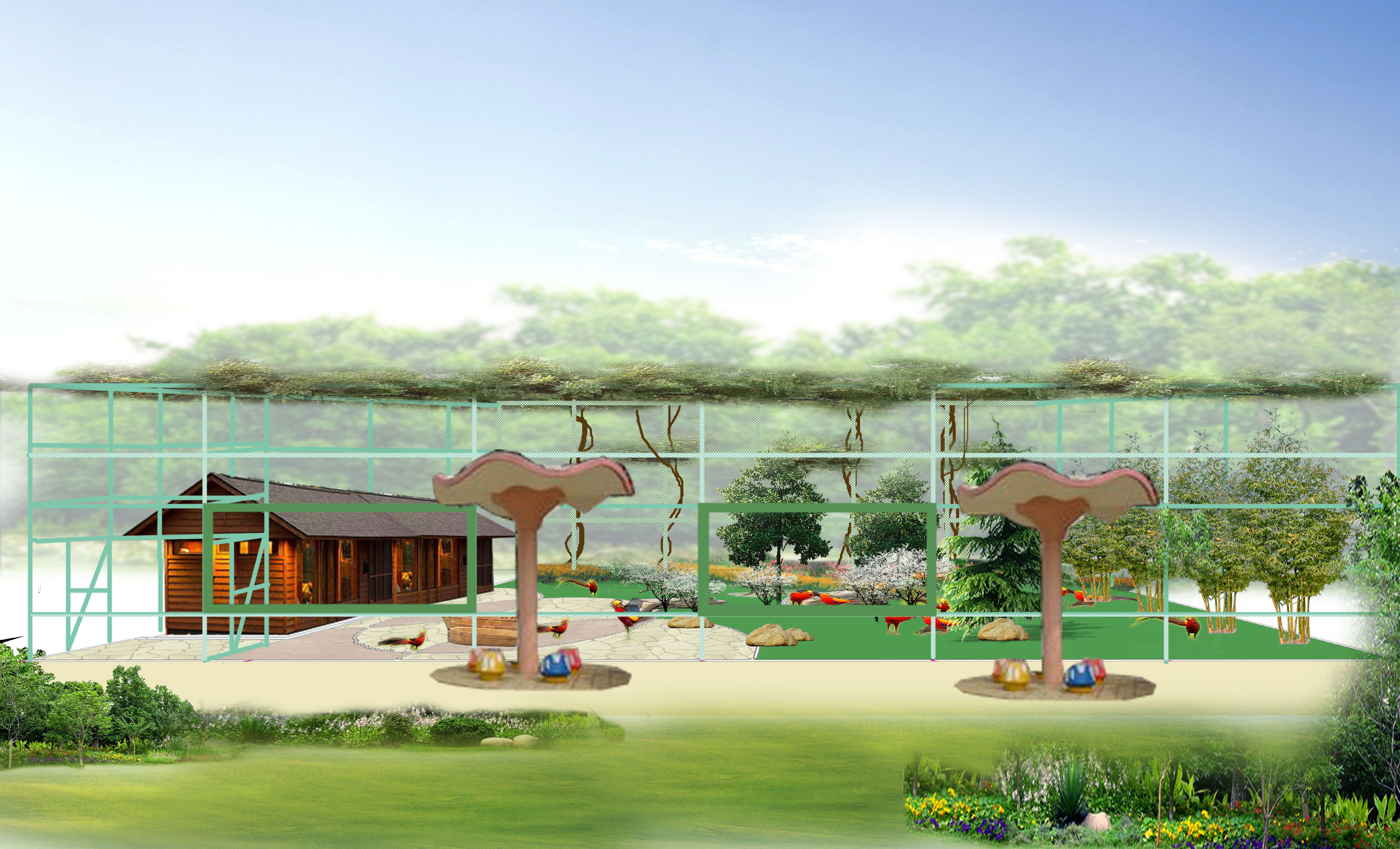 湿地公园萌宠乐园设计效果图
